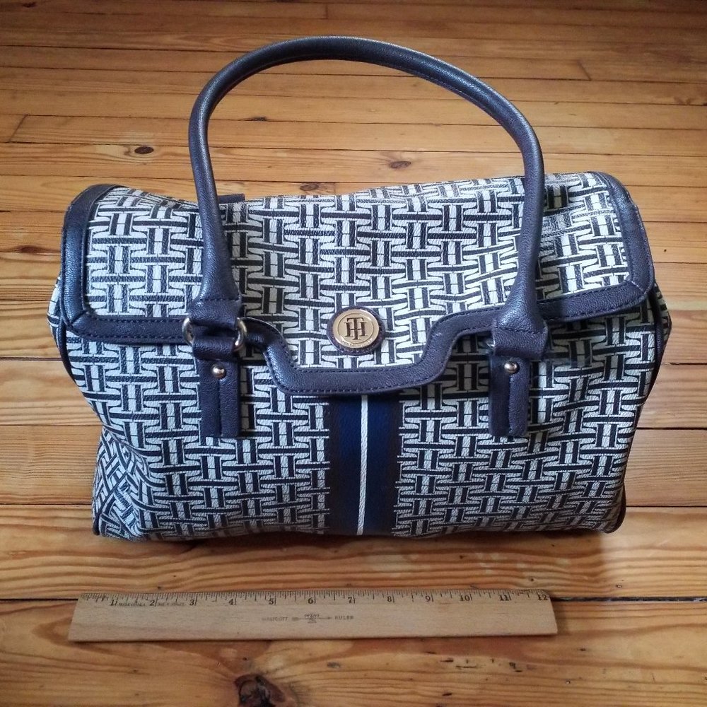 Tommy Hilfiger faux leather satchel